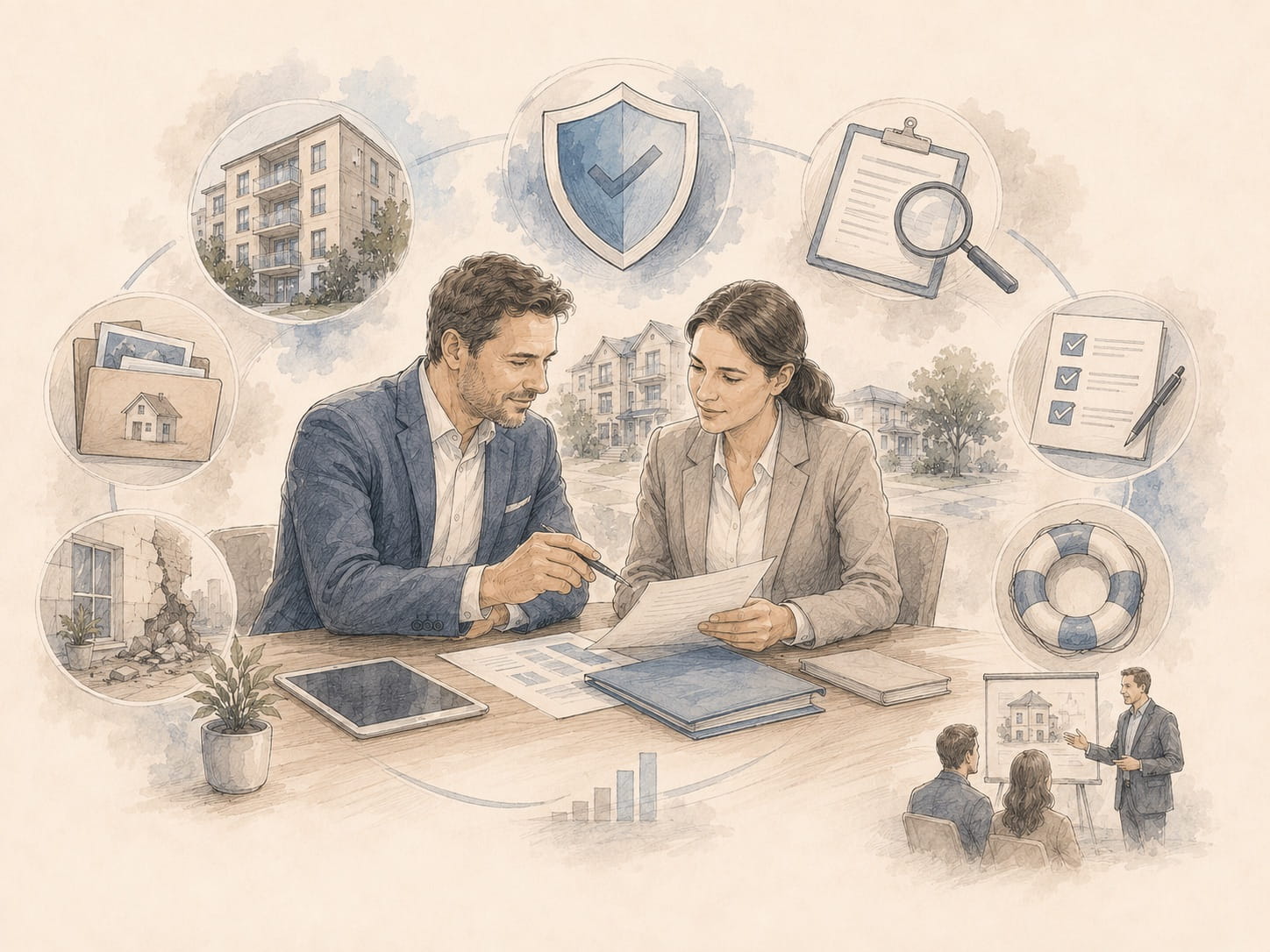 Versicherungsleistungen für Hausverwalter